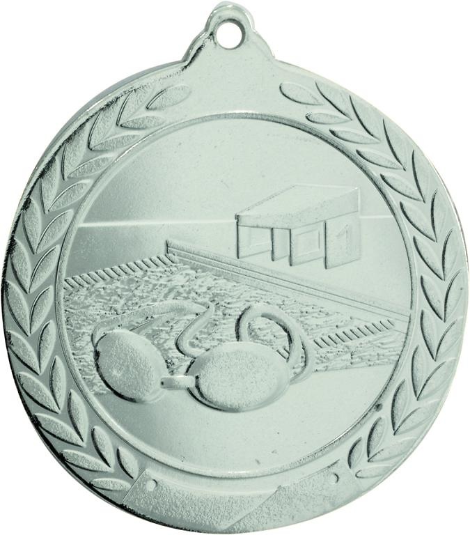 Medalla Deportiva de 50 mm Ø de natacion 