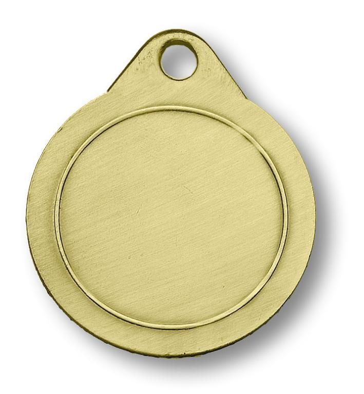 Medalla ramo y picados metalica de 70 mm 