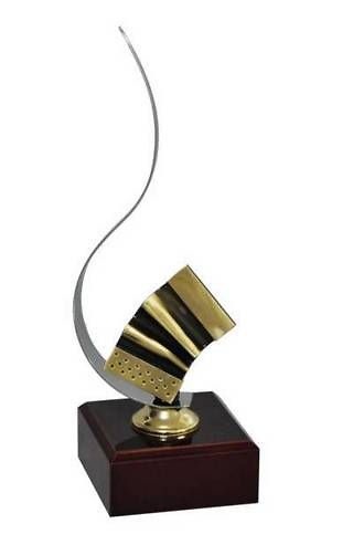 Trofeo Artesanal Laton Musica 