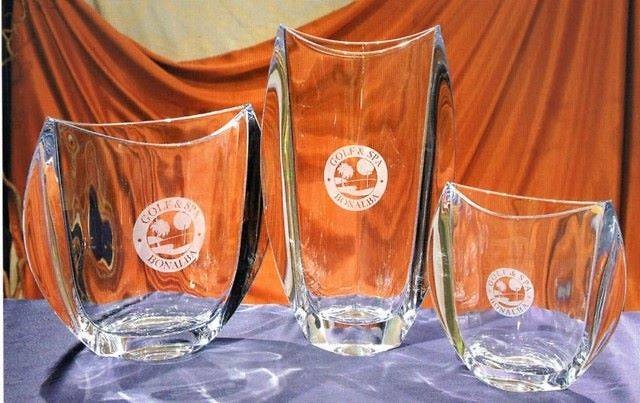 Trofeo Dschang Liso Cristal Oval 