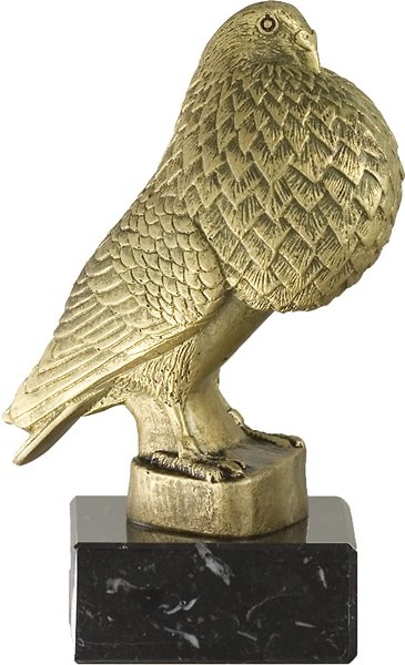 Trofeo Pajaro Dorado Peana Negra 