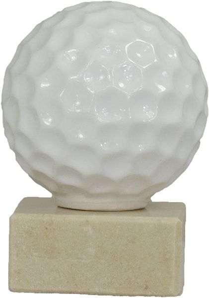 Trofeo Pelota Golf Peana Crema 