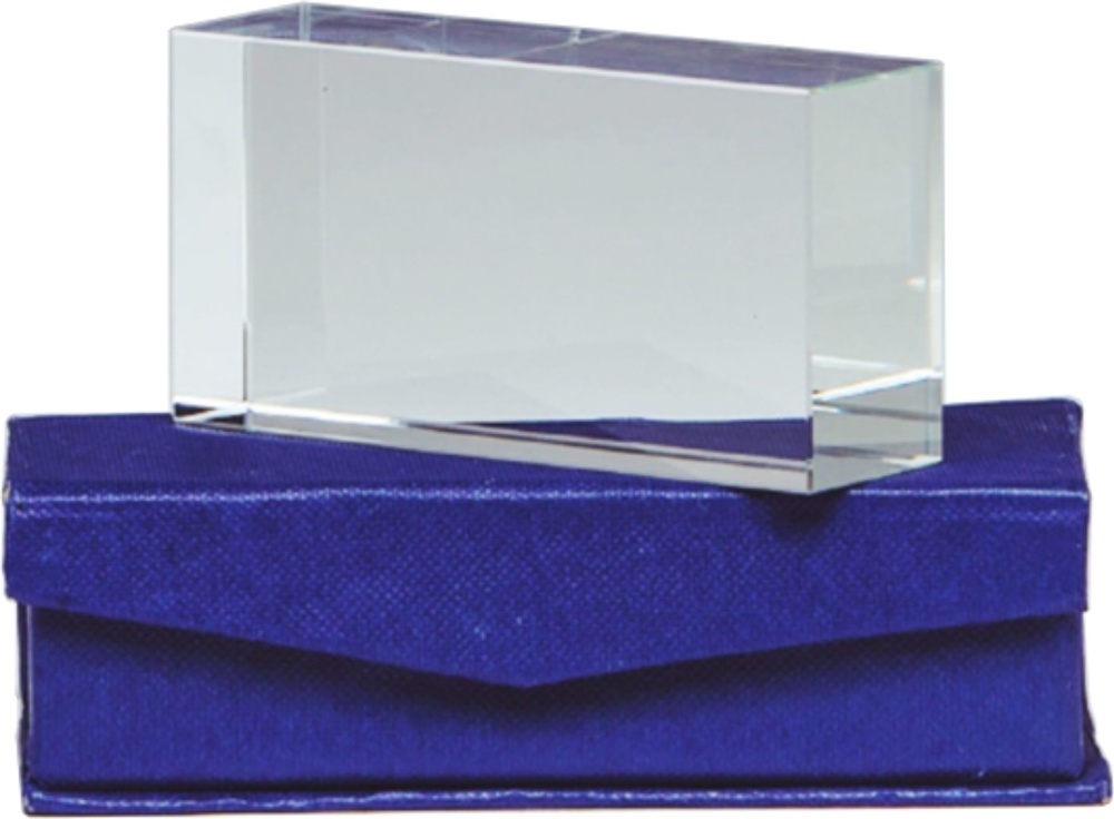 Trofeo Rectangular Fluviá de Cristal 