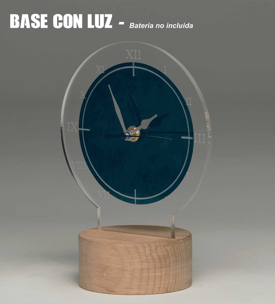 Trofeo Reloj en Metacrilato con Luz 