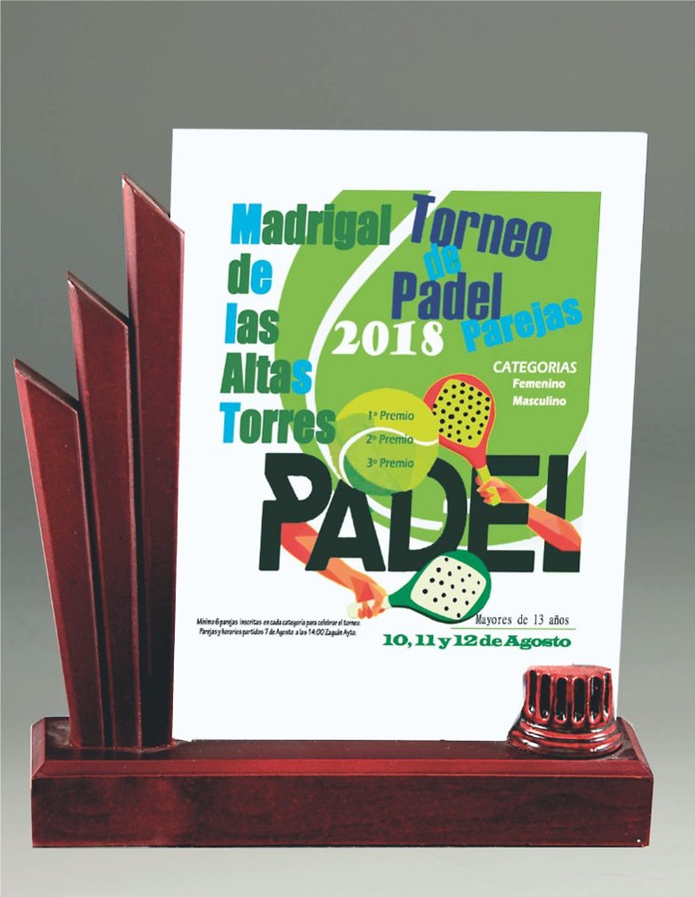 Trofeo de Cristal y Resina Tajo 