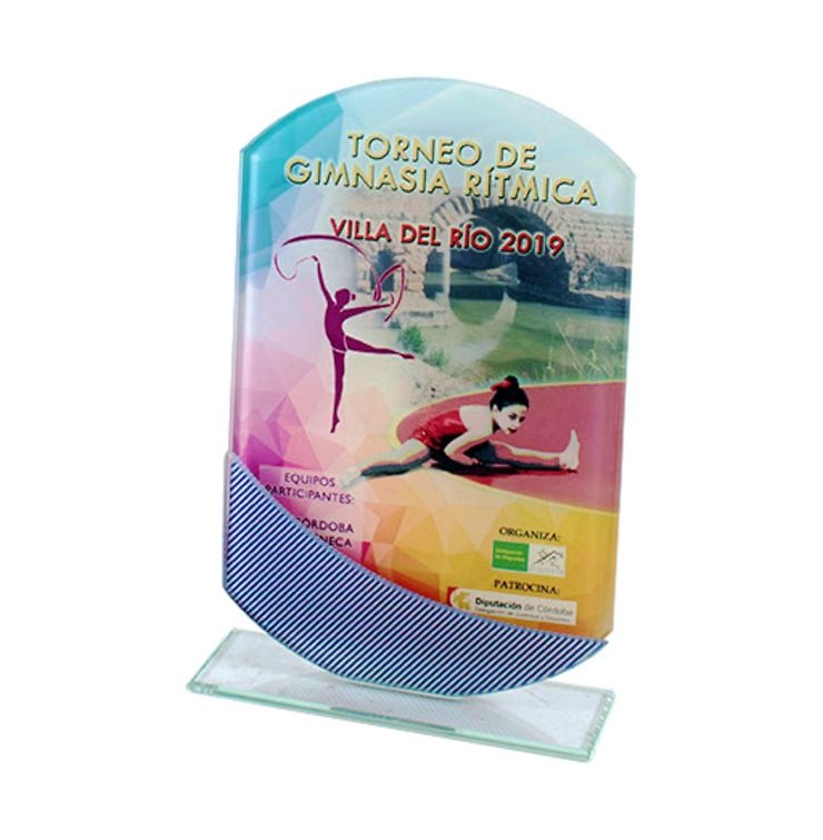 Trofeo de cristal personalizable Mamboo 