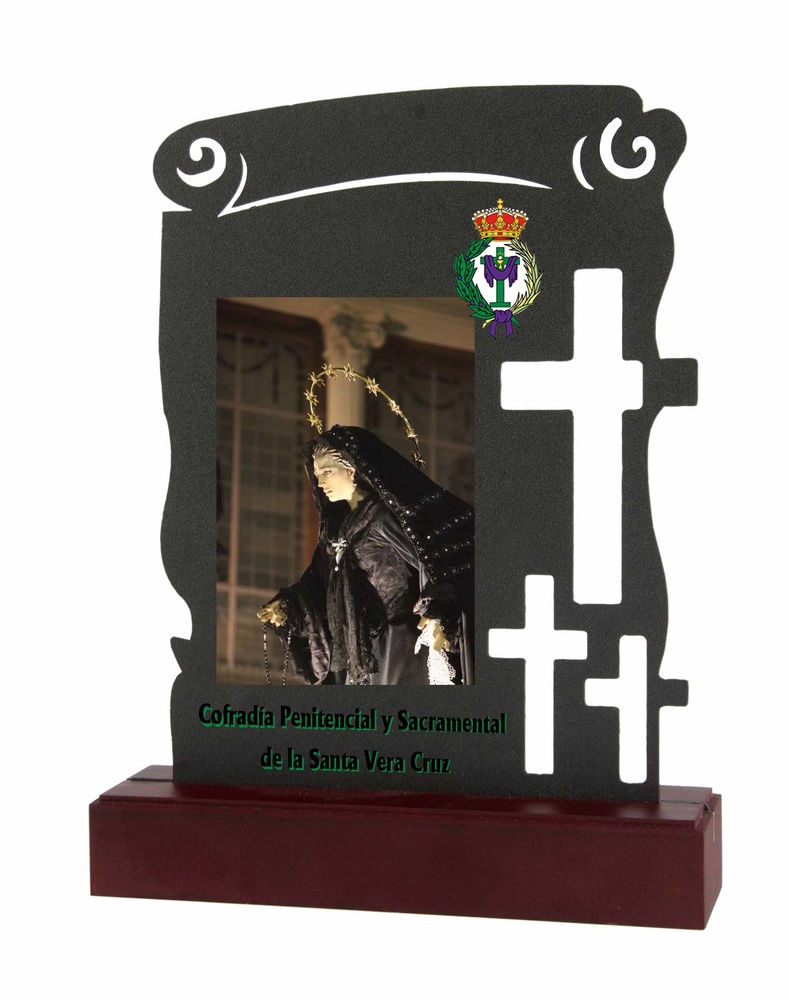 Trofeo de metal semana santa para personalizar 