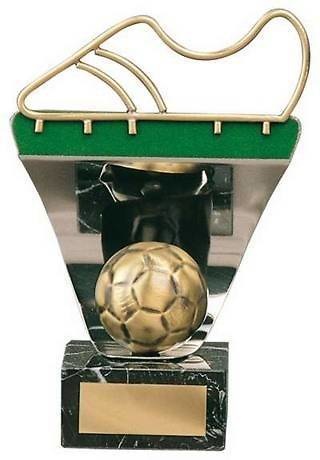 Trofeo fútbol bota y balón 