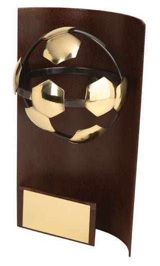 Trofeo fútbol rectangular 