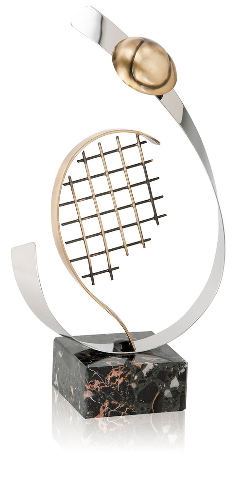 Trofeo latón de tenis deportes 