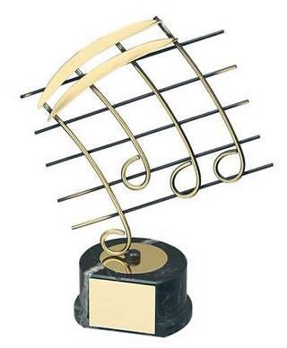 Trofeo música notas 