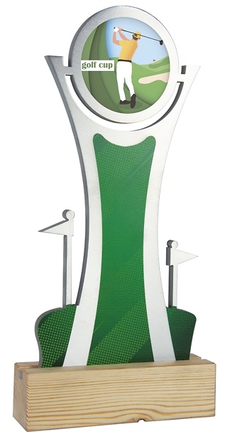 Trofeo metal para golf personalizable 