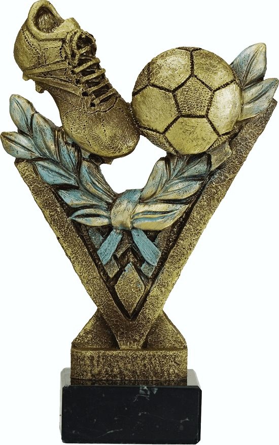 Trofeo modelo uve para futbol 