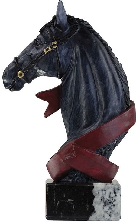 Trofeo negro de caballo 