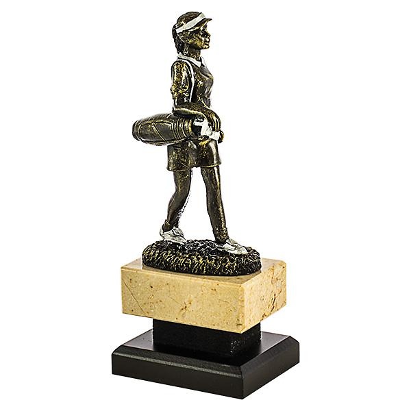 Trofeo para golf femenino en bronce 