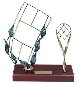 Trofeo tenis peana madera 