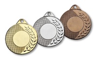 Medalla metalica ramo y punteado toscanas