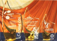 Trofeo Bali Cristal Transparente Amarillo