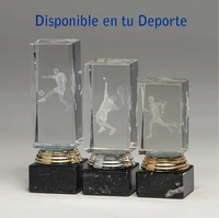 Trofeo Icono de Cristal 3D